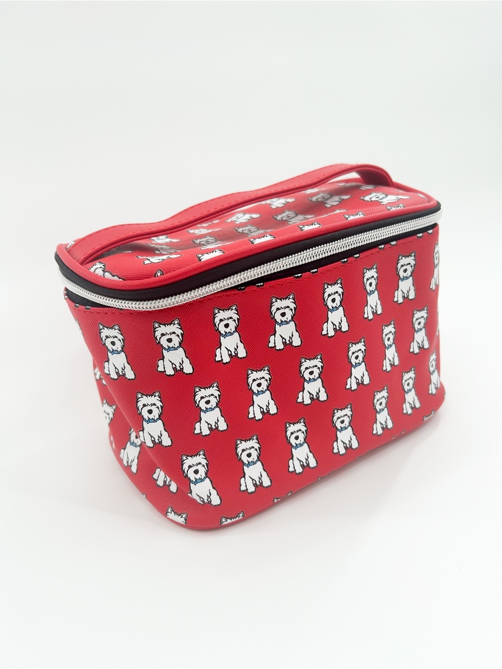 Marc Tetro Toilette Bag Cosmetic Case Westie EUC